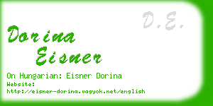 dorina eisner business card